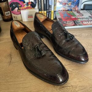 Vintage BF Goodrich Leather Alligator Loafers Size 10.5 C